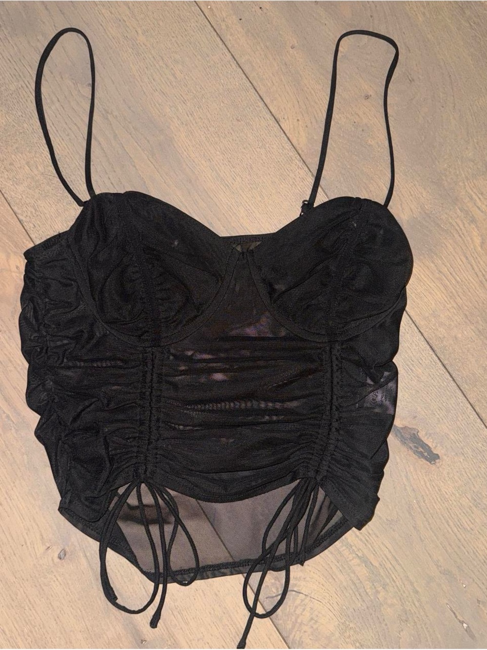 Princess Polly Black Bustier Tank Top